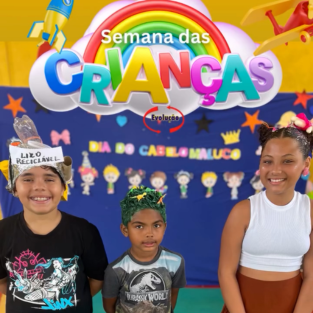 Semana das crianças do Evolução Colégio e Curso escola particular em Parnamirim/RN