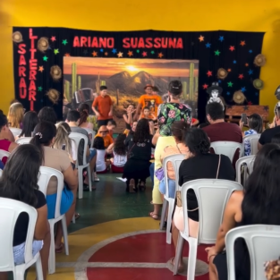 Sarau de uma escola particular em Parnamirim RN - Evolução Colégio e Curso