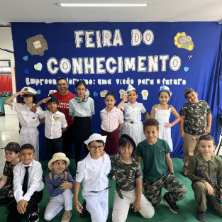 Feira do conhecimento da Educação Infantil e Fundamental l e ll, do Evolução Colégio e Curso escola particular em Parnamirim/RN