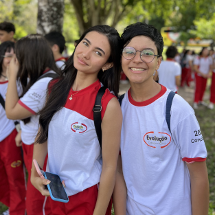 Aula de campo do fundamental l e ll do Evolução Colégio e Curso, escola particular em Parnamirim/RN